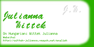 julianna wittek business card